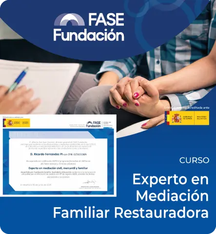Certificado del curso de mediación